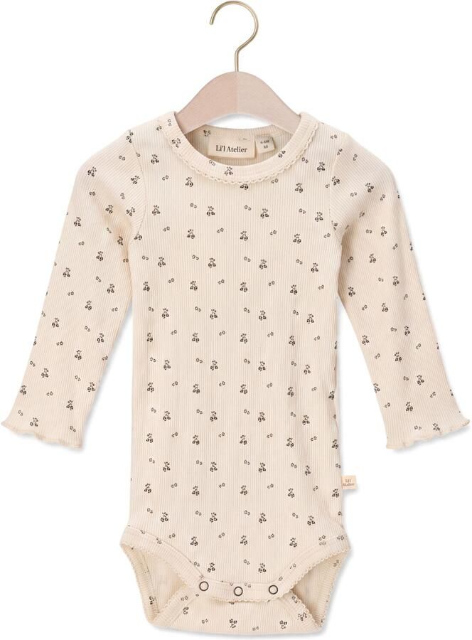 LIL' ATELIER Baby Rompers Nbflago Mau Ls Slim Body Lil Ecru