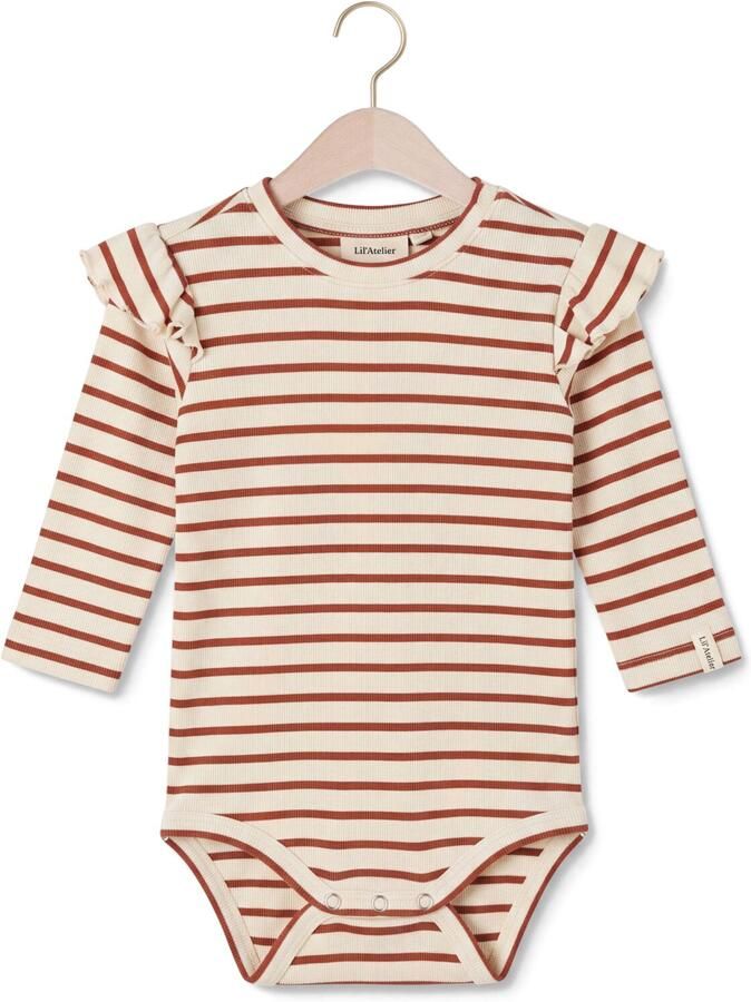 LIL' ATELIER Baby Rompers Nbflimia Mia Ls Body Lil Ecru
