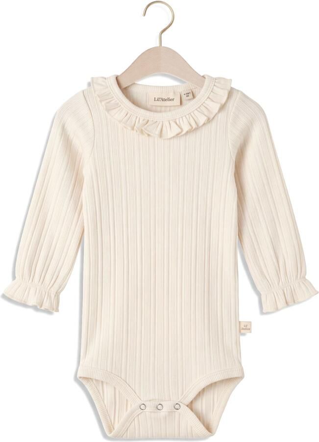 LIL' ATELIER Baby Rompers Nbfonela Ls Slim Body Lil Creme