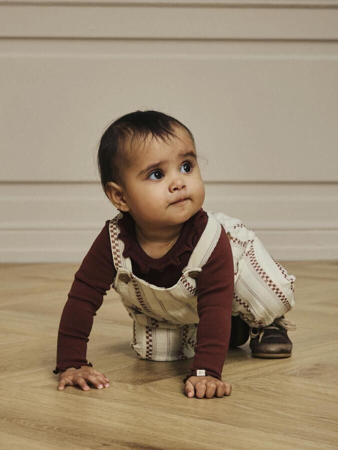 LIL' ATELIER Baby Rompers Nbfthora Hir Ls Slim Body Lil Lichtroze