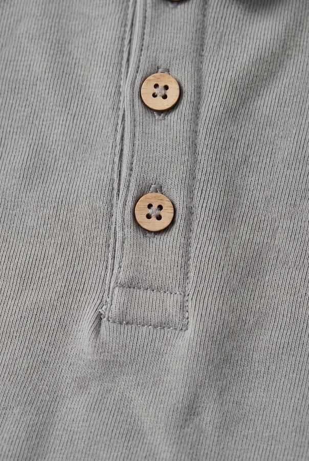 LIL' ATELIER Baby Rompers Nbmdolak Ls Loose Polo Body Lil Grijs