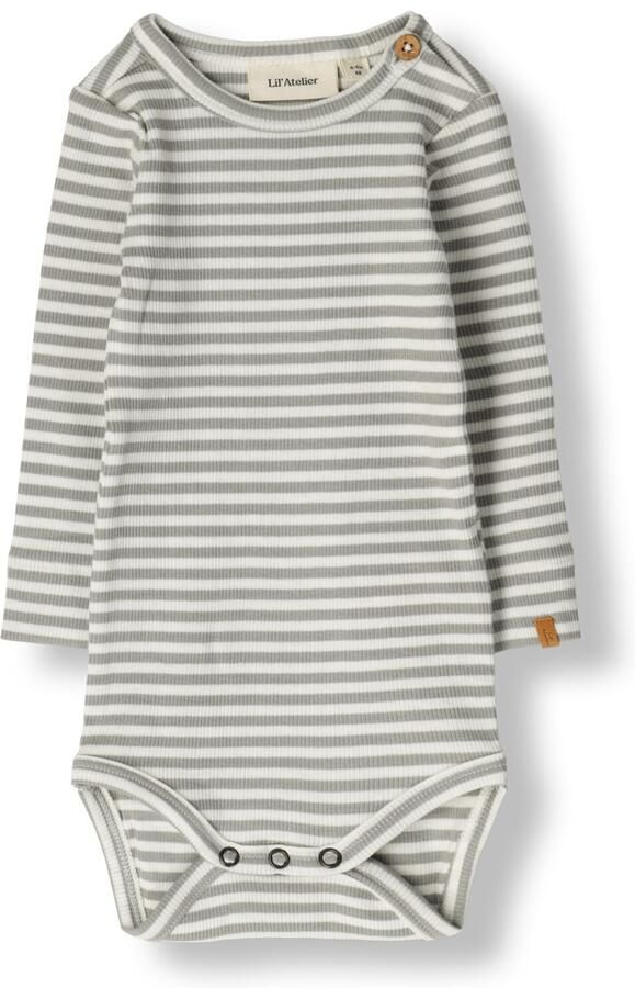 LIL' ATELIER Baby Rompers Nbmgago Ls Slim Body Lil Noos Grijs - Foto 2