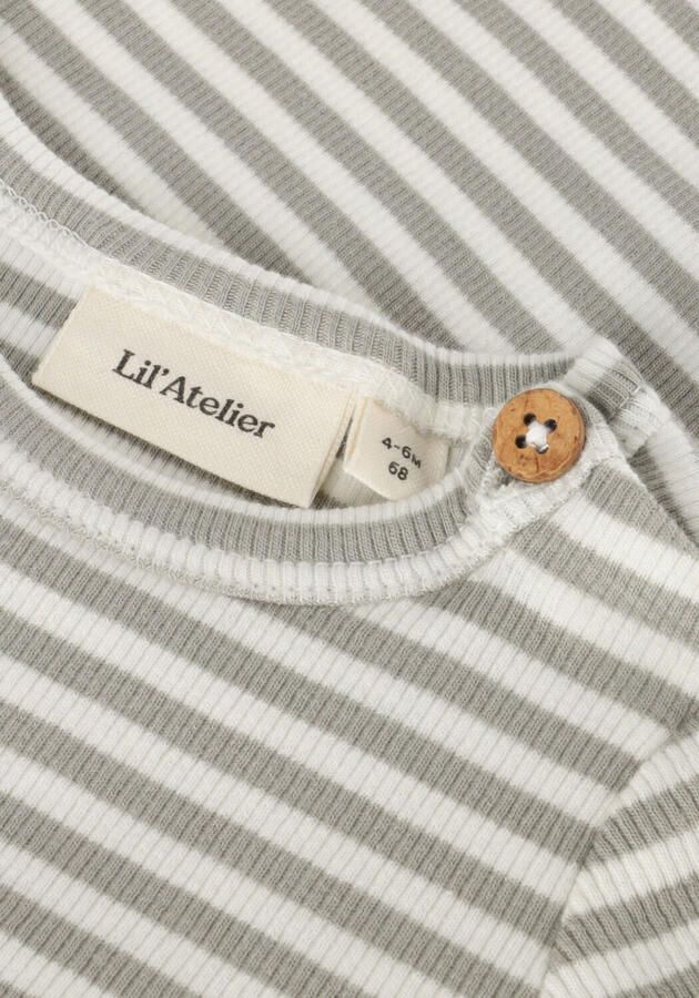 LIL' ATELIER Baby Rompers Nbmgago Ls Slim Body Lil Noos Grijs