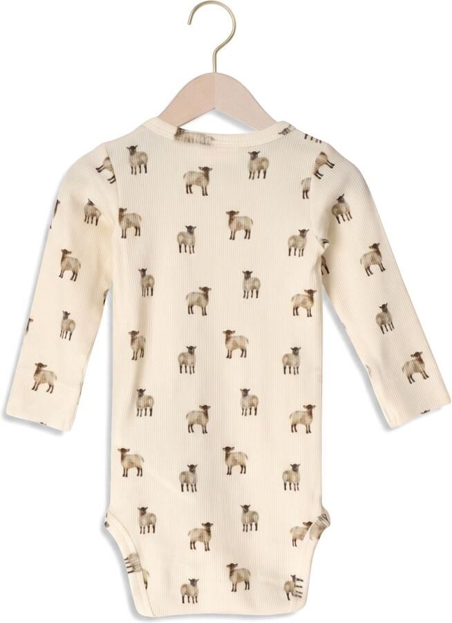 LIL' ATELIER Baby Rompers Nbmgavo Eko Ls Slim Body Lil Ecru - Foto 2