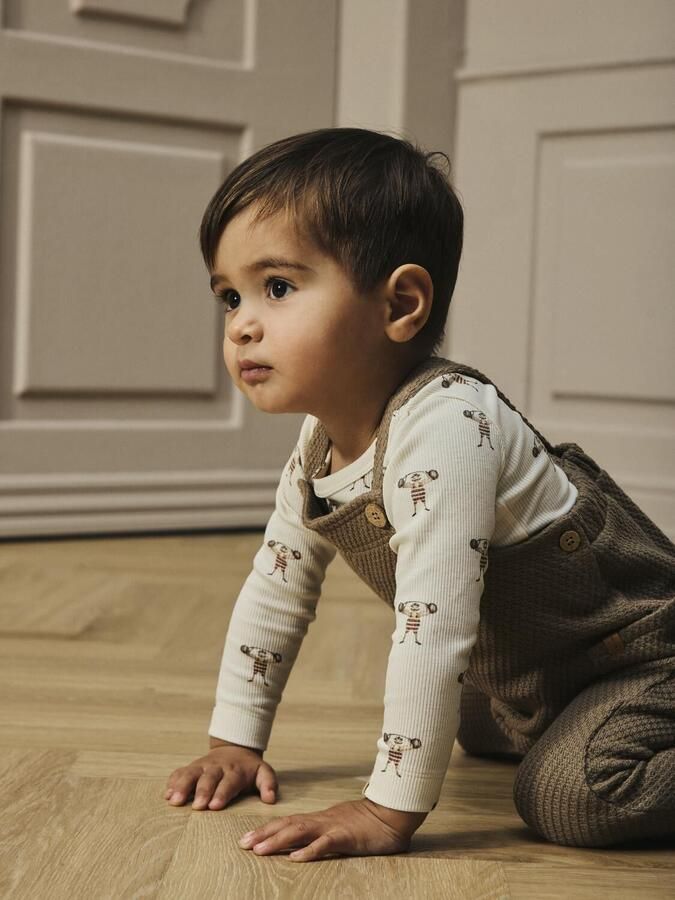 LIL' ATELIER Baby Rompers Nbmlavo Enk Ls Slim Body Lil Creme