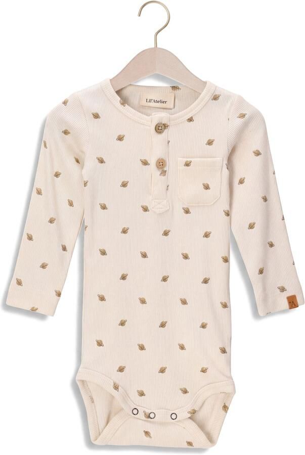 LIL' ATELIER Baby Rompers Nbmlavo Eno Ls Slim Body Lil Beige
