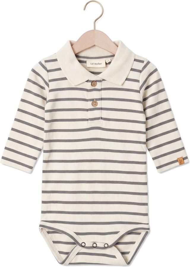 LIL' ATELIER Baby Rompers Nbmlimia Ls Polo Body Lil Creme