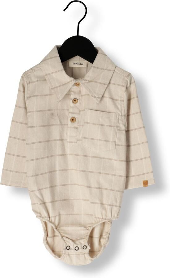 LIL' ATELIER Baby Rompers Nbmnadim Ls Loose Body Shirt Lil Beige - Foto 3