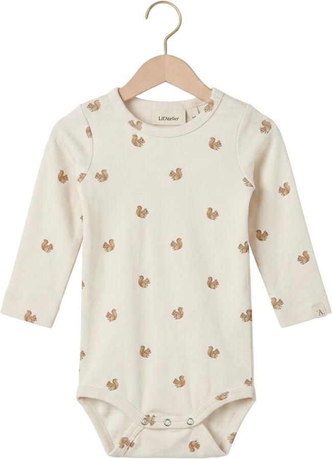 LIL' ATELIER Baby Rompers Nbnlayo Kim Ls Slim Body Lil Noos Ecru
