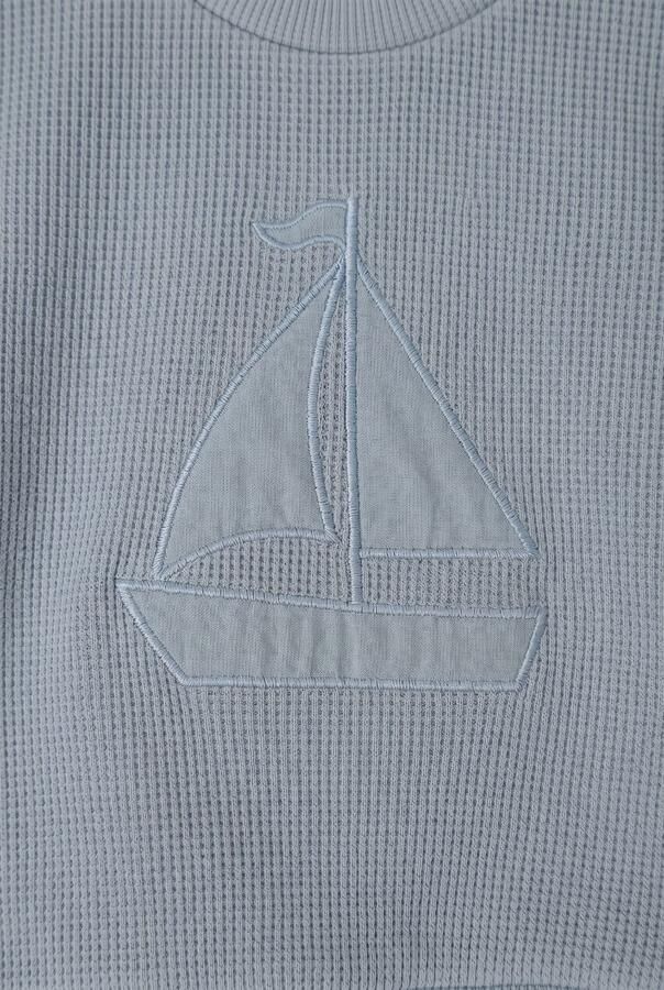 LIL' ATELIER Baby Tops & T-shirts Nbmharun Ss Loose Sweat Lil Lichtblauw - Foto 3