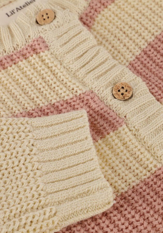 LIL' ATELIER Baby Truien & Vesten Nbfemlen Knit Card Stripe Lil Roze - Foto 2