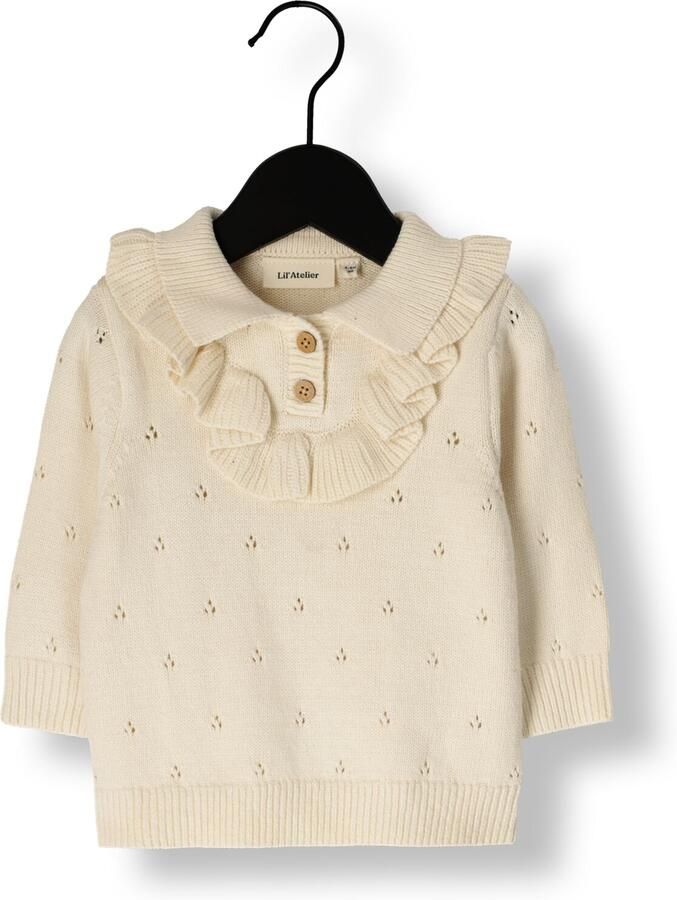 LIL' ATELIER Baby Truien & Vesten Nbfnakita Ls Loose Knit Lil Ecru - Foto 2