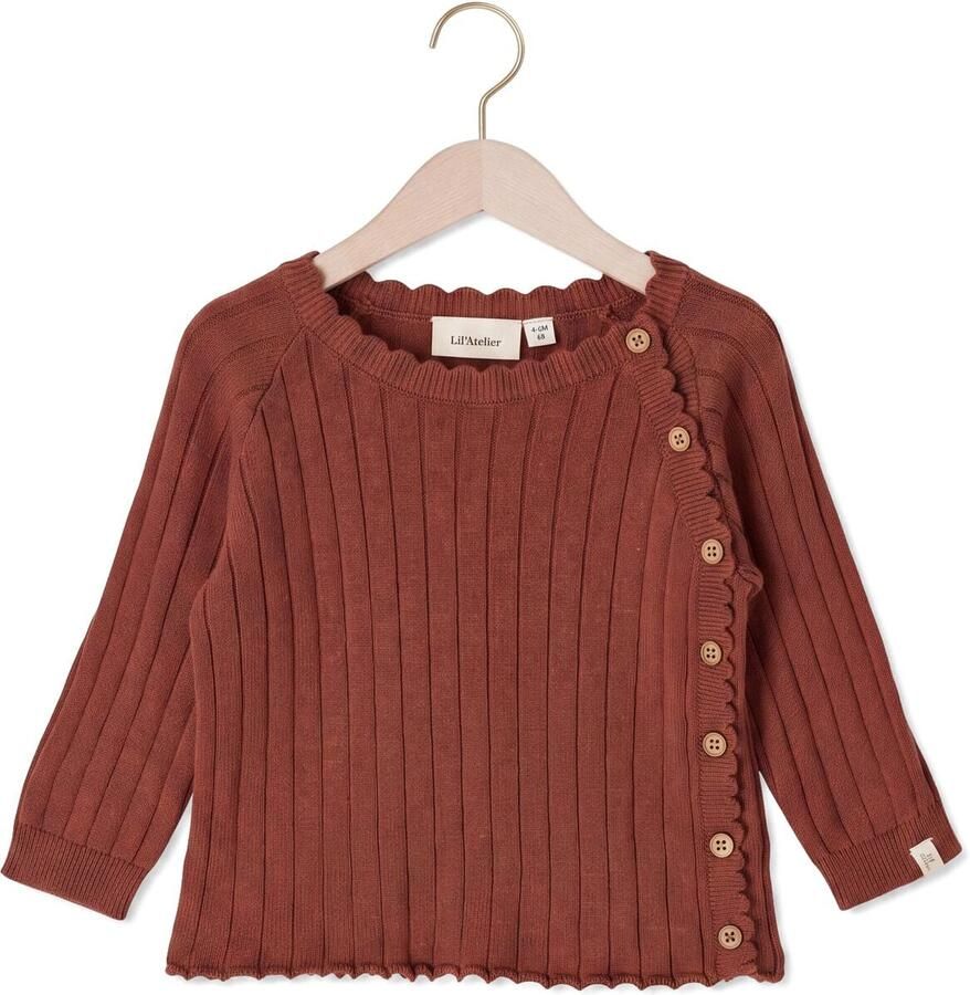 LIL' ATELIER Baby Truien & Vesten Nbfnelsan Ls Wrap Knit Lil Bordeaux