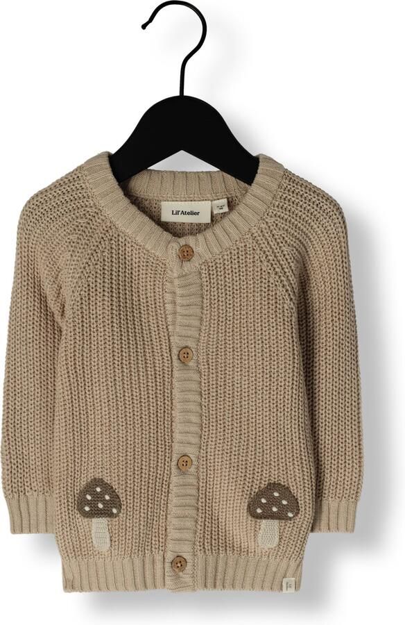 LIL' ATELIER Baby Truien & Vesten Nbmemlen Lak Ls Knit Card Lil Beige - Foto 2