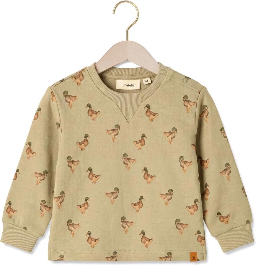 LIL' ATELIER Baby Truien & Vesten Nbmjobo Ain Ls Loose Sweat Lil Khaki