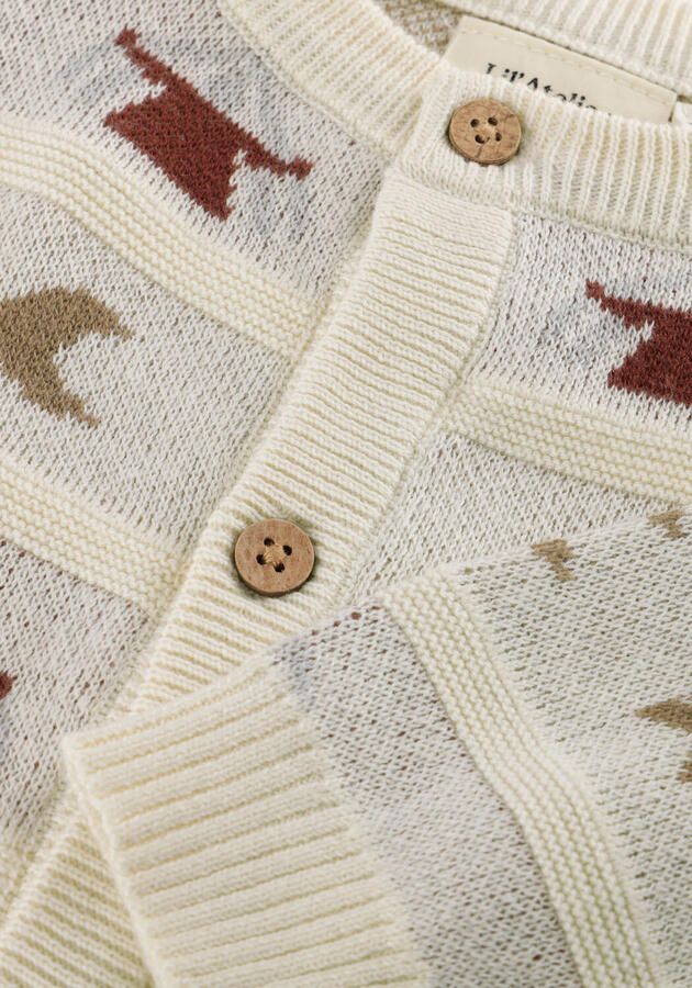 LIL' ATELIER Baby Truien & Vesten Nbmlamai Ls Knit Card Lil Creme - Foto 3