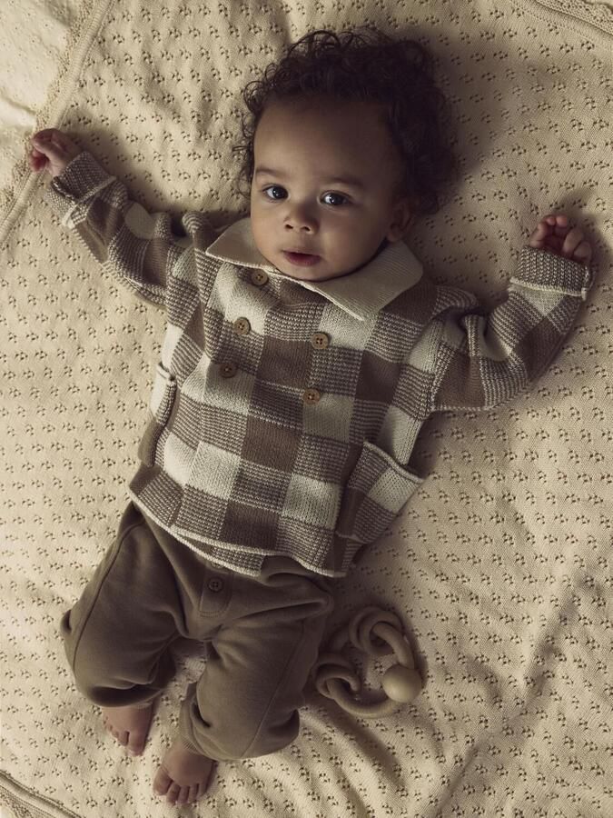 LIL' ATELIER Baby Truien & Vesten Nbmrobo Ls Loose Knit Card Lil Multi