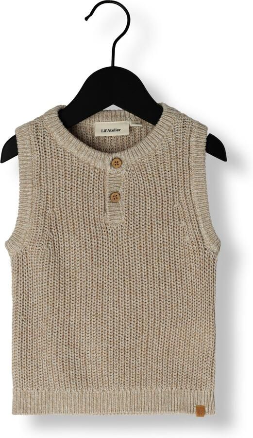 LIL' ATELIER Baby Truien & Vesten Nbmrokko Knit Vest Lil Zand - Foto 3