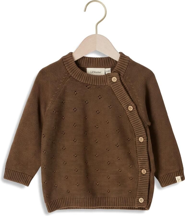 LIL' ATELIER Baby Truien & Vesten Nbnlaguna Ls Wrap Knit Lil Bruin