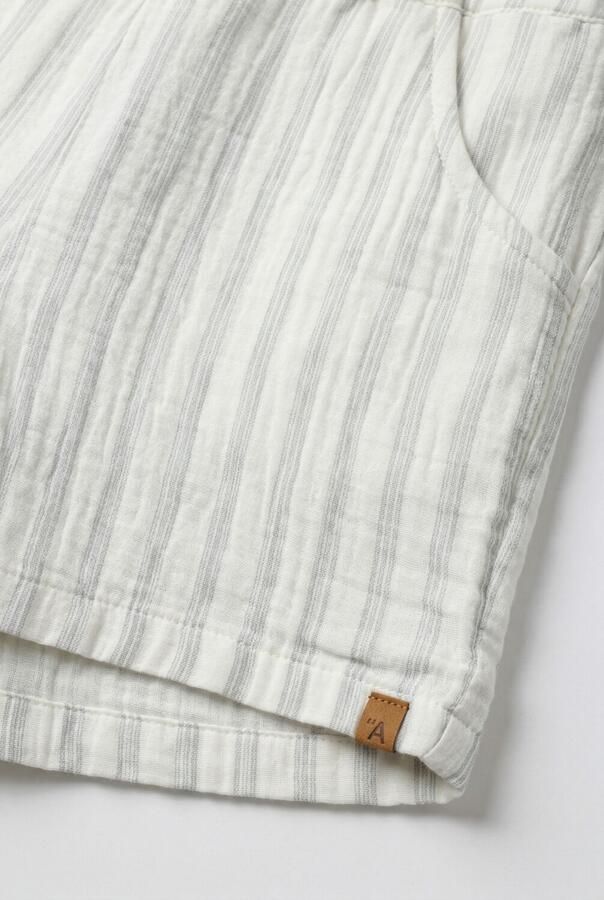 LIL' ATELIER Jongens Broeken Nmmhagi Loose Shorts Lil Gebroken Wit