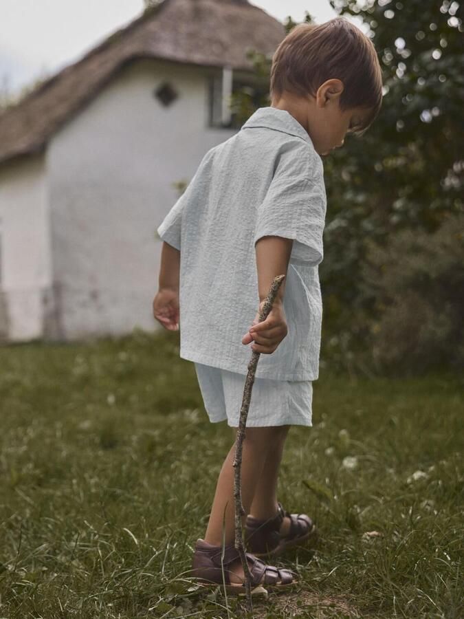 LIL' ATELIER Jongens Broeken Nmmhoman Mak Loose Shorts Lil Lichtblauw - Foto 2
