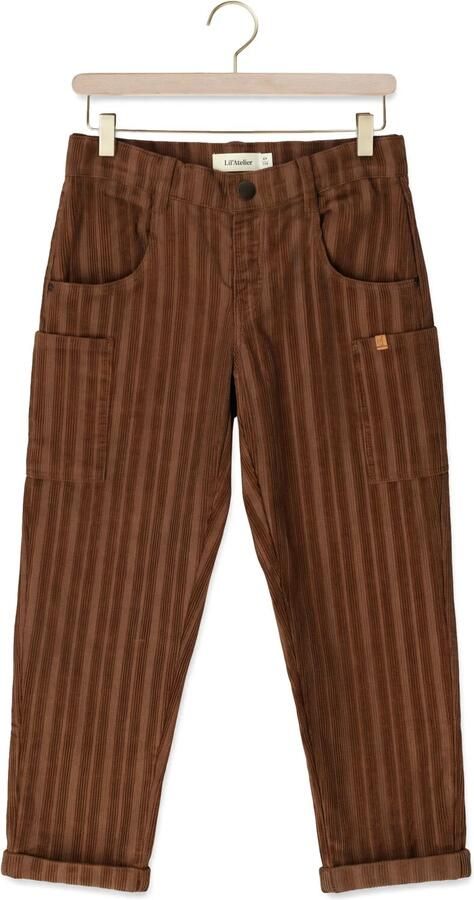 LIL' ATELIER Jongens Broeken Nmmros Loose Cord Pant 4344-ru Lil Bruin