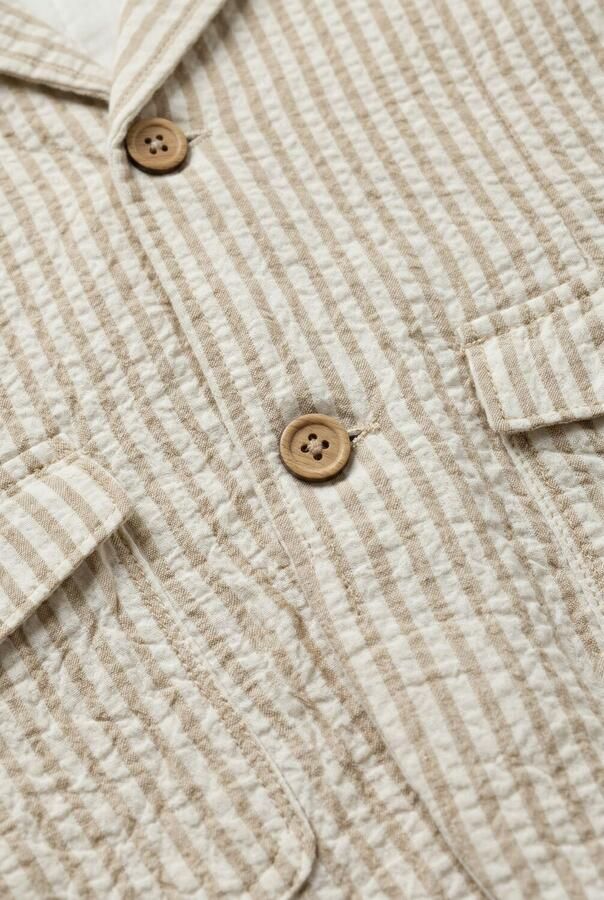LIL' ATELIER Jongens Colberts Nmmfausto Ls Blazer Lil Zand