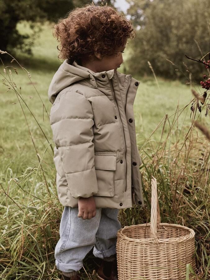 LIL' ATELIER Jongens Jassen Nmmlamedow03 Puffer Long Jkt Fo Lil Khaki - Foto 2