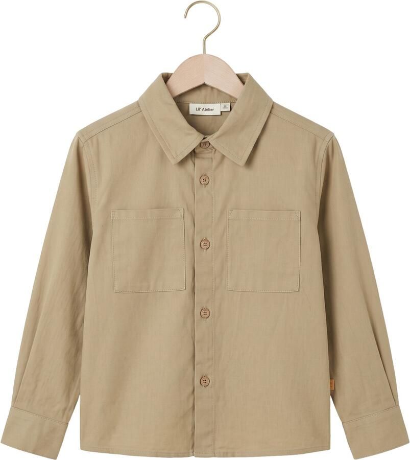 LIL' ATELIER Jongens Overhemden Nmmkoa Ls Loose Shirt Lil Zand