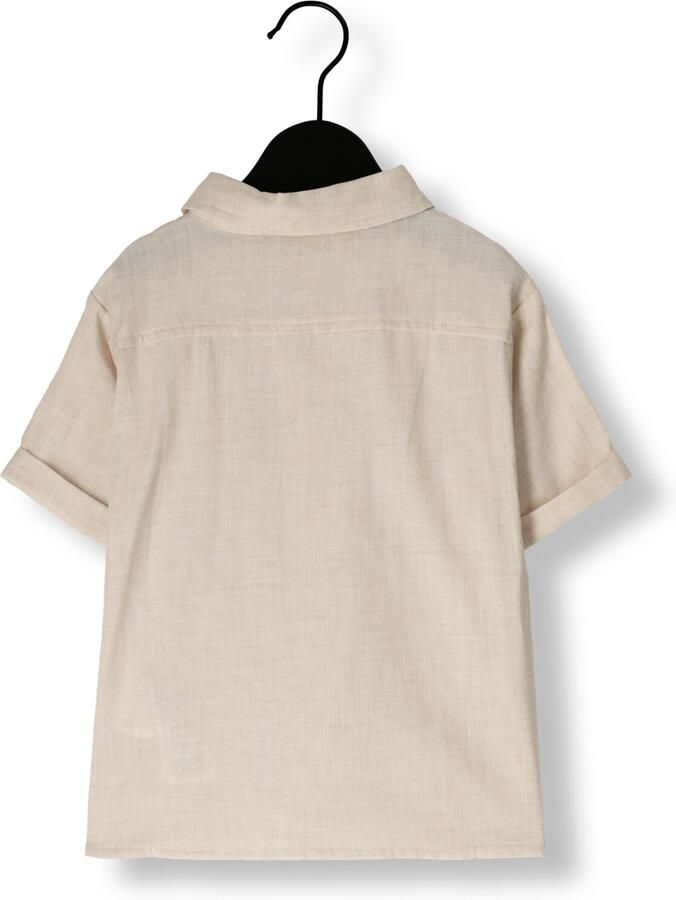 LIL' ATELIER Jongens Overhemden Nmmtarou Ss Loose Shirt Lil Ecru