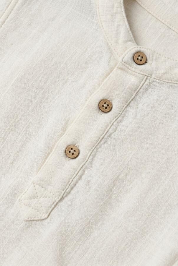 LIL' ATELIER Jongens Polo's & T-shirts Nmmfreddie Ls Loose Shirt Lil Ecru - Foto 3