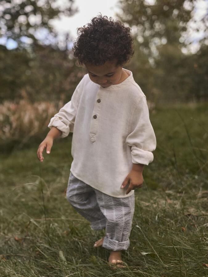 LIL' ATELIER Jongens Polo's & T-shirts Nmmfreddie Ls Loose Shirt Lil Ecru - Foto 2