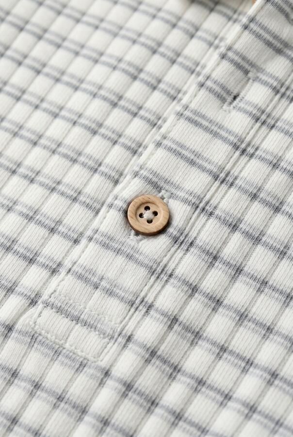LIL' ATELIER Jongens Polo's & T-shirts Nmmhaldur Ss Loose Polo Lil Gebroken Wit