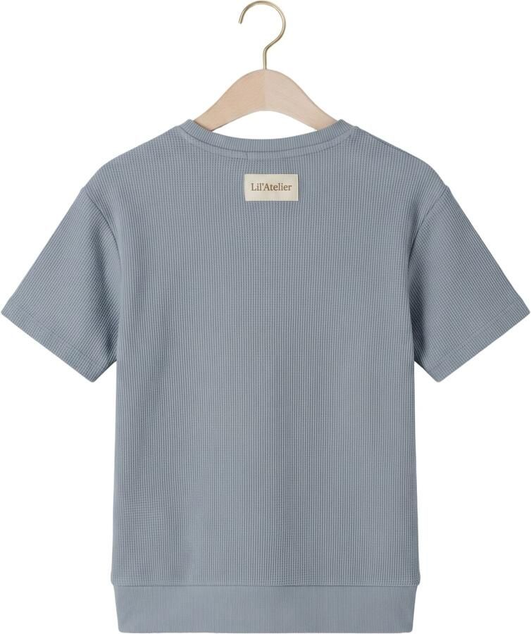 LIL' ATELIER Jongens Polo's & T-shirts Nmmharun Ss Loose Sweat Lil Lichtblauw - Foto 2