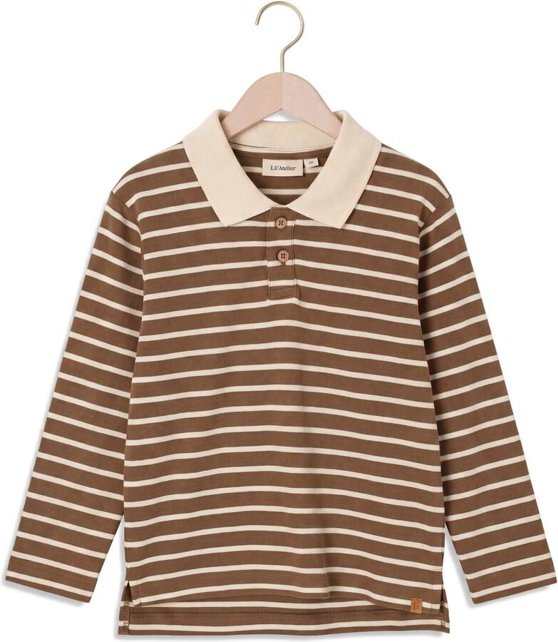 LIL' ATELIER Jongens Polo's & T-shirts Nmmlimia Ls Loose Polo Top Lil Bruin