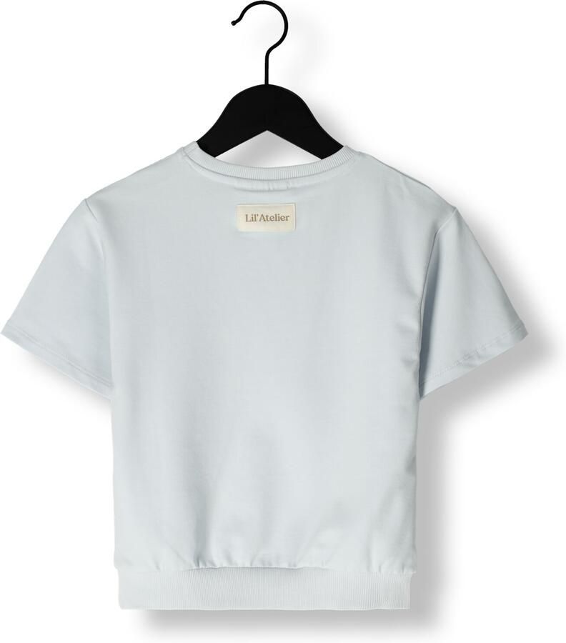 LIL' ATELIER Jongens Polo's & T-shirts Nmmomads Ss Loose Sweat Lil Wit