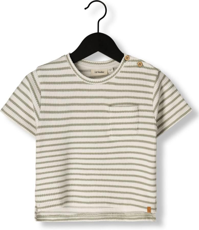 LIL' ATELIER Jongens Polo's & T-shirts Nmmtadeo Ss Loose Top Lil Olijf - Foto 2