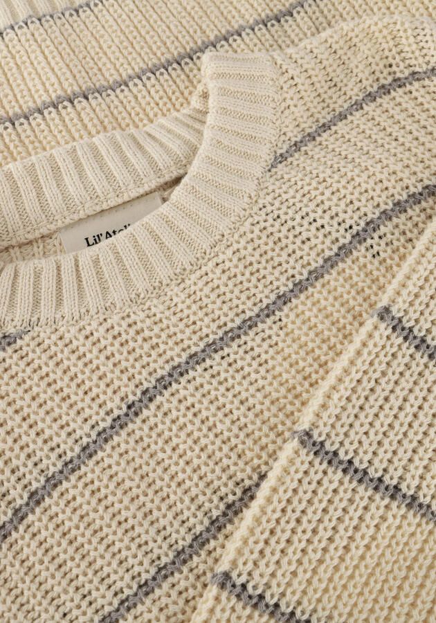 LIL' ATELIER Jongens Truien & Vesten Nmmemlen Ls Knit Stripes Lil Ecru - Foto 2