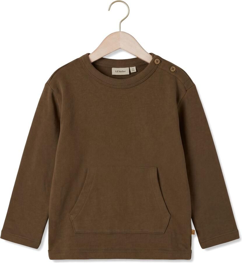 LIL' ATELIER Jongens Truien & Vesten Nmmilondon Rea Ls Loose Sweat Bru Lil Bruin