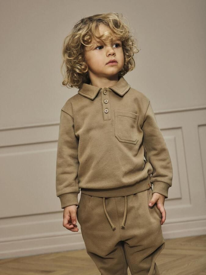 LIL' ATELIER Jongens Truien & Vesten Nmmilondon Roa Ls Loose Sweat Camel