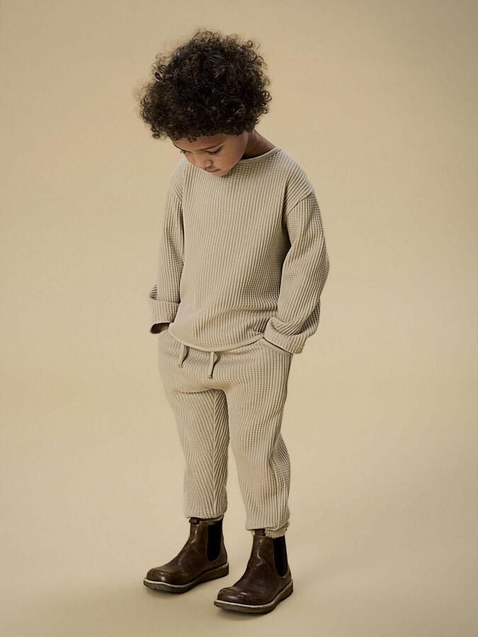 LIL' ATELIER Jongens Truien & Vesten Nmmtanko Ls Loose Sweat Lil Beige - Foto 2