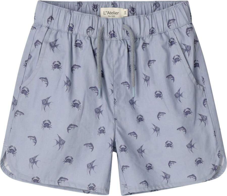 LIL' ATELIER Jongens Zwemkleding Nmmfandyn Loose Swim Shorts Lil Lichtblauw
