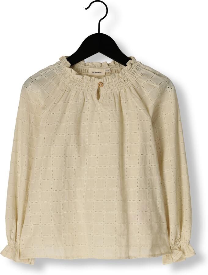 LIL' ATELIER Meisjes Blouses Nmfbinda Ls Loose Shirt Lil Beige - Foto 2