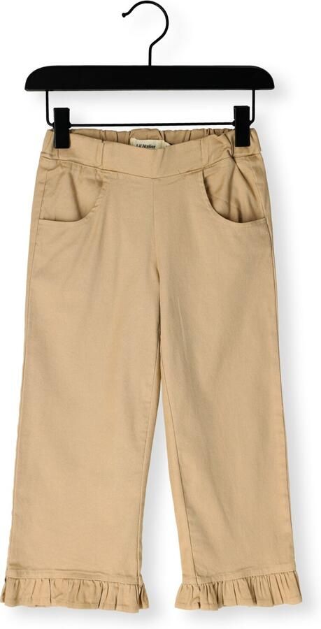 LIL' ATELIER Meisjes Broeken Nmfdoreen Wide Twi Pant 9977 Lil Zand