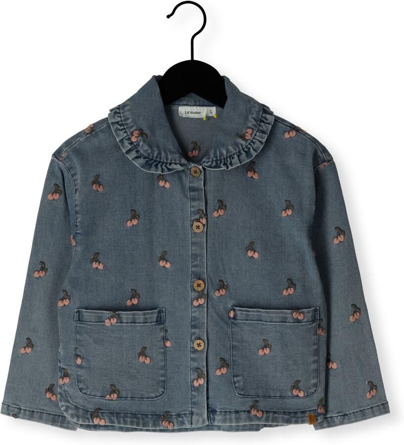 LIL' ATELIER Meisjes Jassen Nmfdeva Loose Dnm Emb Jacket 2024-es Lil Blauw