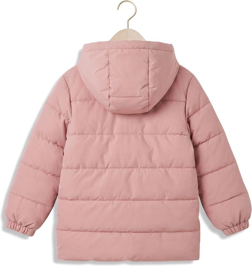 LIL' ATELIER MINI winterjas lichtroze Meisjes Polyester Capuchon Effen - Foto 2
