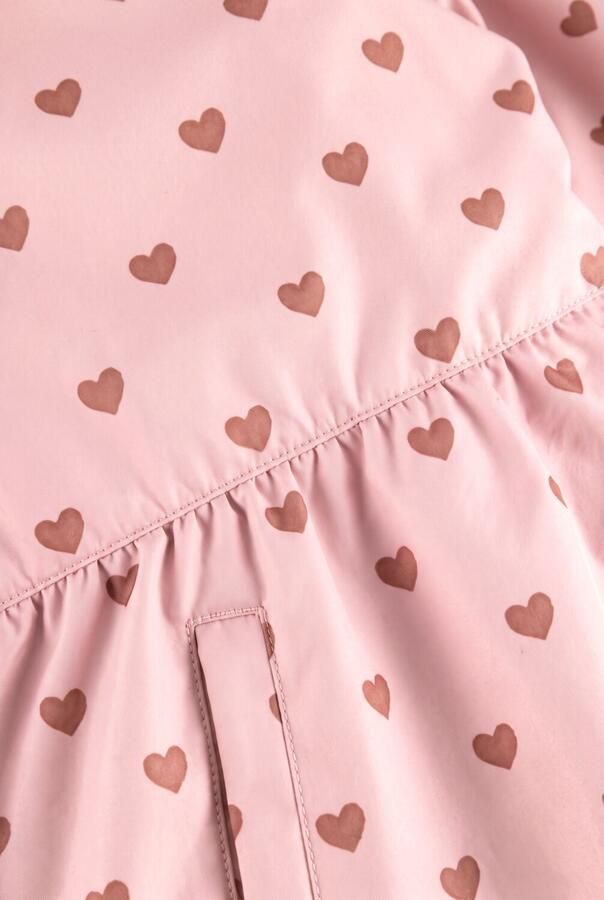 LIL' ATELIER MINI winterjas met print roze bruin Meisjes Polyester Capuchon - Foto 3