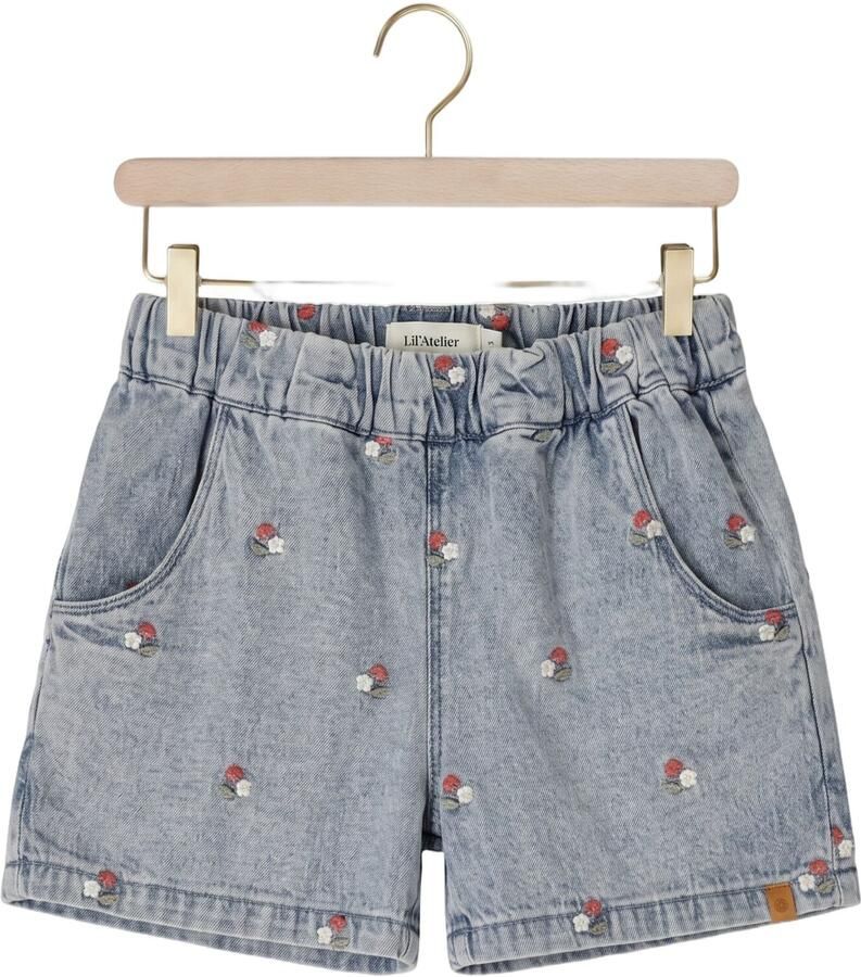 LIL' ATELIER Meisjes Jeans Nmffunda Loose Emb Shorts 2106-fd Lil Lichtblauw