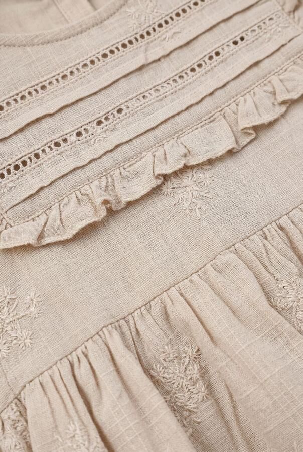 LIL' ATELIER Meisjes Jurken Nmfferonia Ss Loose Dress Lil Beige - Foto 3