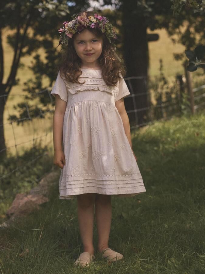 LIL' ATELIER Meisjes Jurken Nmfferonia Ss Loose Dress Lil Beige - Foto 2